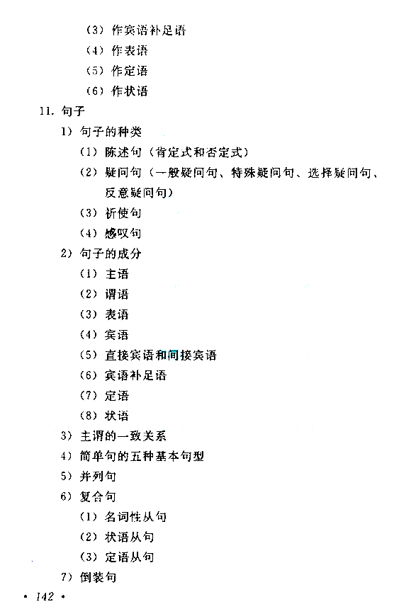 江西成人高考高起點英語考試大綱